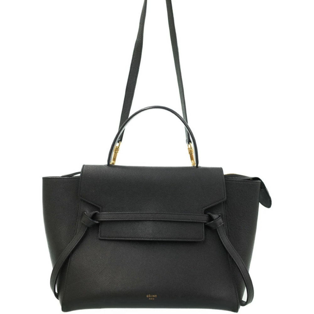 Celine Belt Bag 2way Crossbody Grained Calfskin Leather